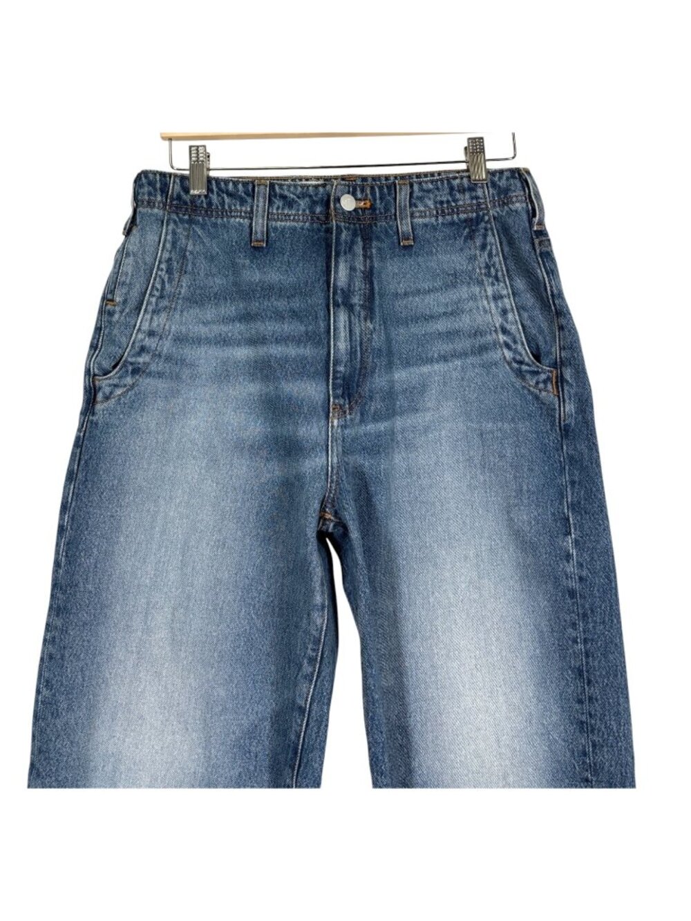 Pilcro Carpenter High Rise Wide Leg Jeans Size 28 - Picture 4 of 10